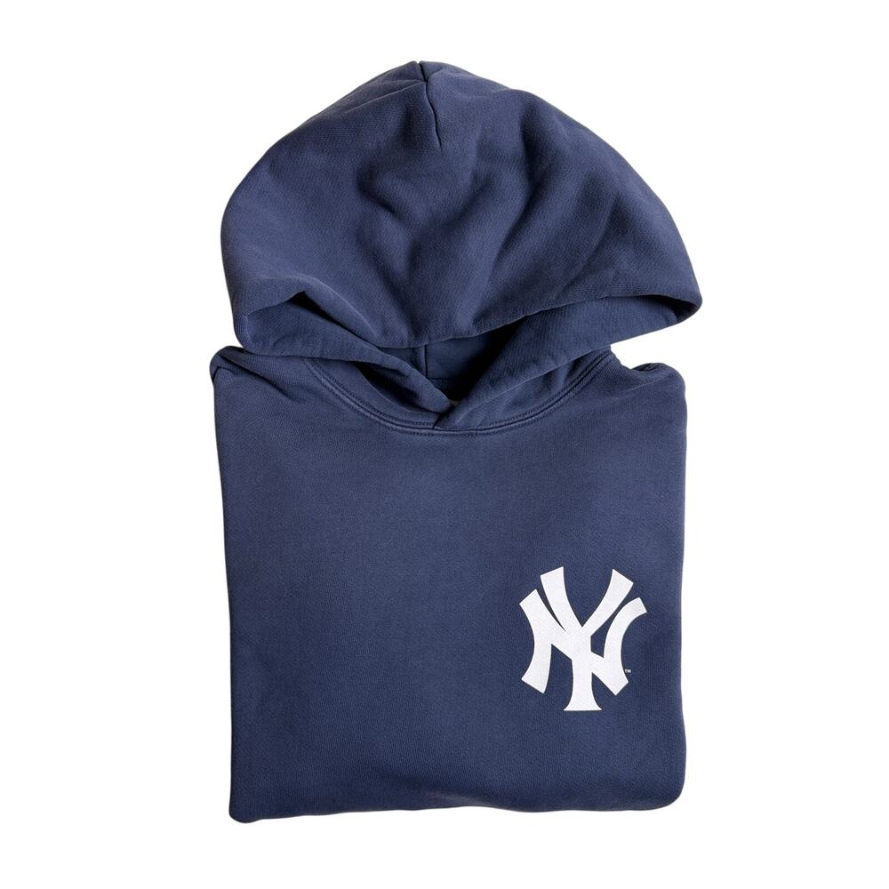 NWOT Madhappy Yankees Pullover Hoodie (Navy Blue) - Medium